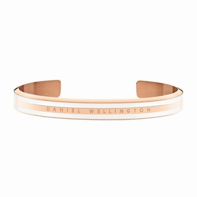 Daniel Wellington Emalie Slim Cuff Bangle Rose Gold