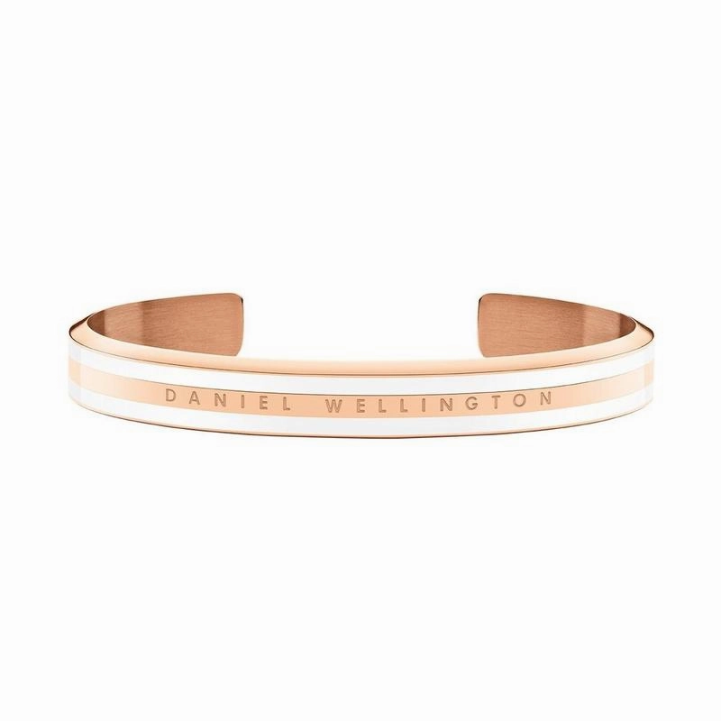 Daniel Wellington Emalie Slim Cuff Bangle Rose Gold