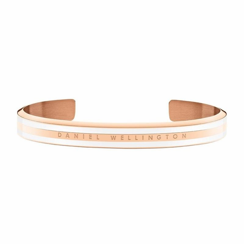 Daniel Wellington Emalie Slim Cuff Bangle Rose Gold