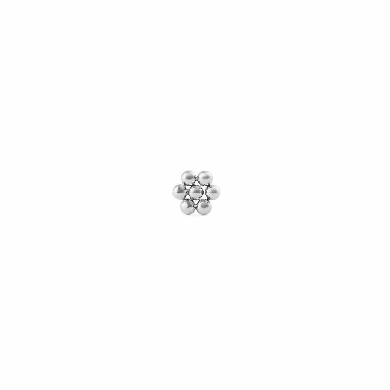 Daniel Wellington Flower Stud Silver