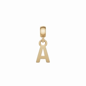 Daniel Wellington Letter A Charm Gold