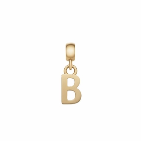 Daniel Wellington Letter B Charm Gold