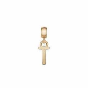 Daniel Wellington Letter T Charm Gold