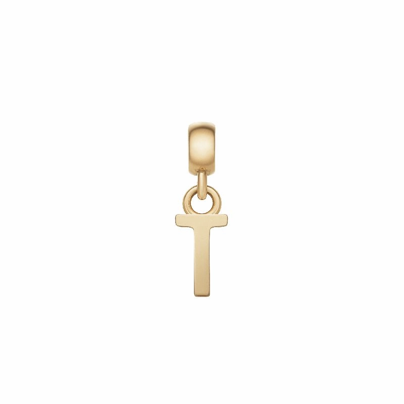 Daniel Wellington Letter T Charm Gold