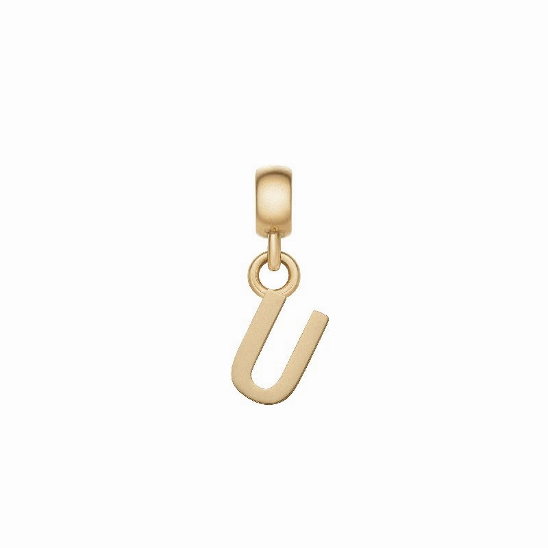 Daniel Wellington Letter U Charm Gold