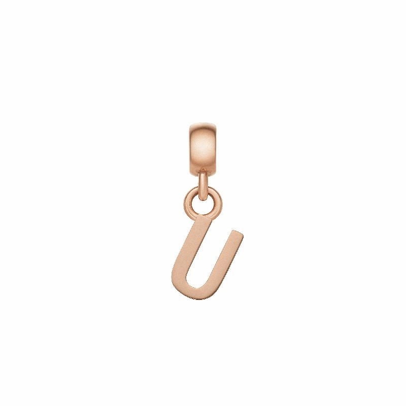 Daniel Wellington Letter U Charm Rose Gold