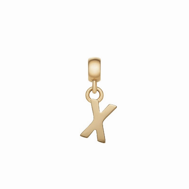 Daniel Wellington Letter X Charm Gold