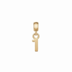 Daniel Wellington Number 1 Charm Gold