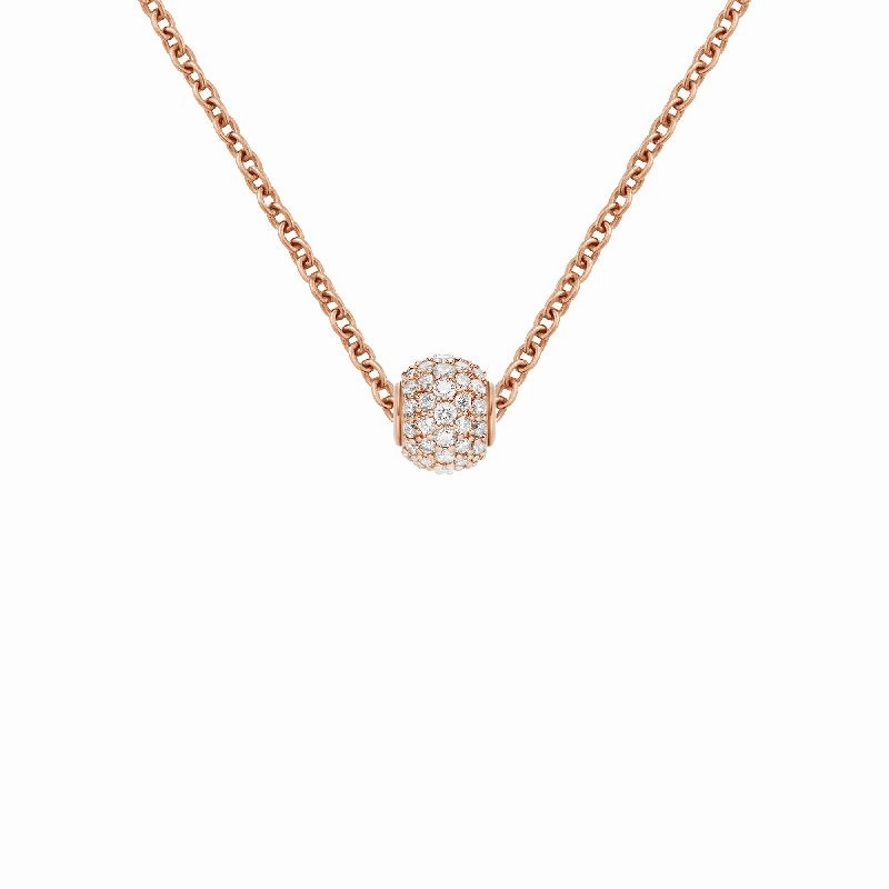 Daniel Wellington Pav Orb White Crystal Charm Rose Gold