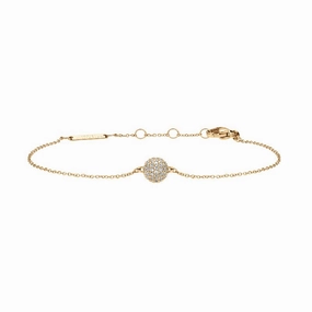 Daniel Wellington Pave Crystal Pendant Bracelet Gold