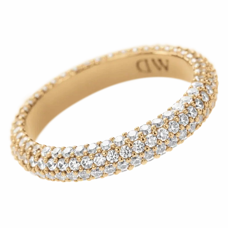 Daniel Wellington Pave Crystal Ring Gold
