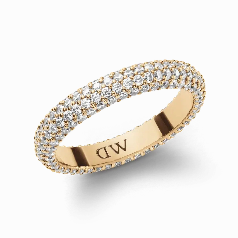 Daniel Wellington Pave Crystal Ring Gold