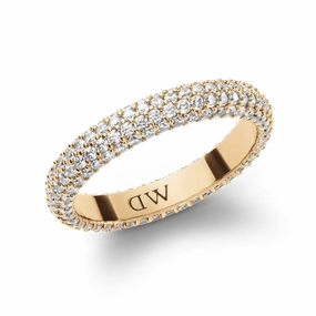 Daniel Wellington Pave Crystal Ring Gold
