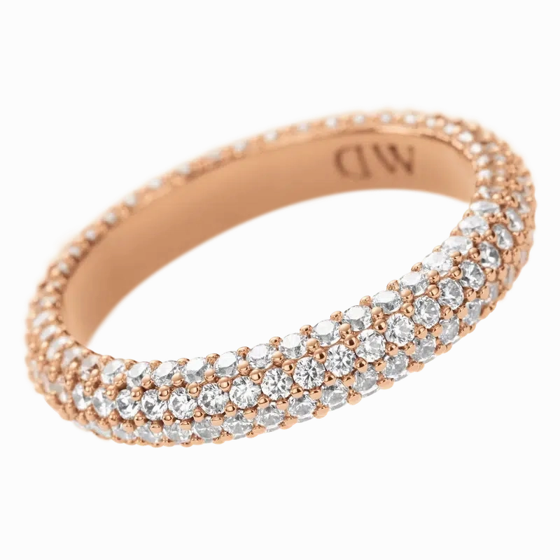 Daniel Wellington Pave Crystal Ring Rose Gold