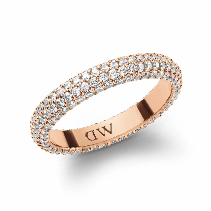 Daniel Wellington Pave Crystal Ring Rose Gold