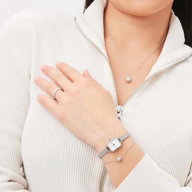 Daniel Wellington Pave Crystal Ring Silver