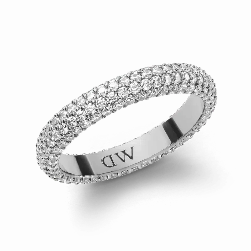 Daniel Wellington Pave Crystal Ring Silver