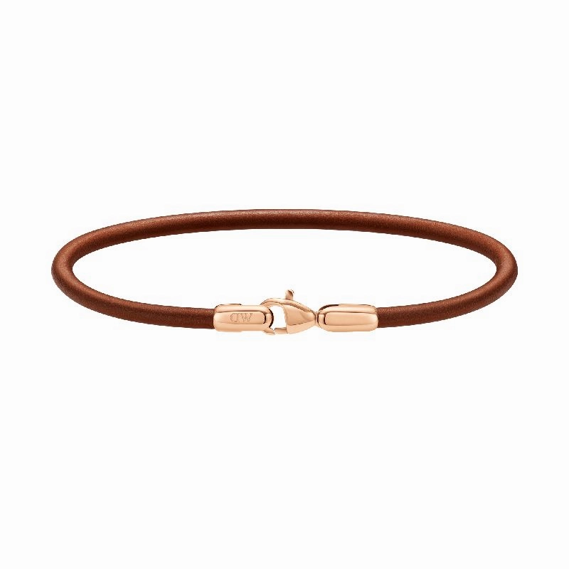 Daniel Wellington St Mawes Leather Bracelet Rose Gold