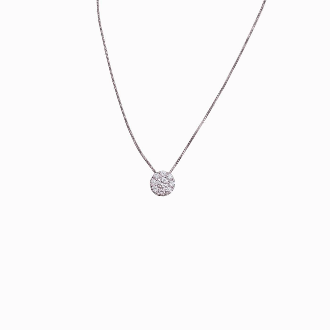 Diamond Center of My Universe Halo Eternal Pendant