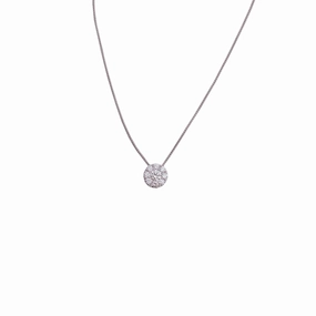 Diamond Center of My Universe Halo Eternal Pendant