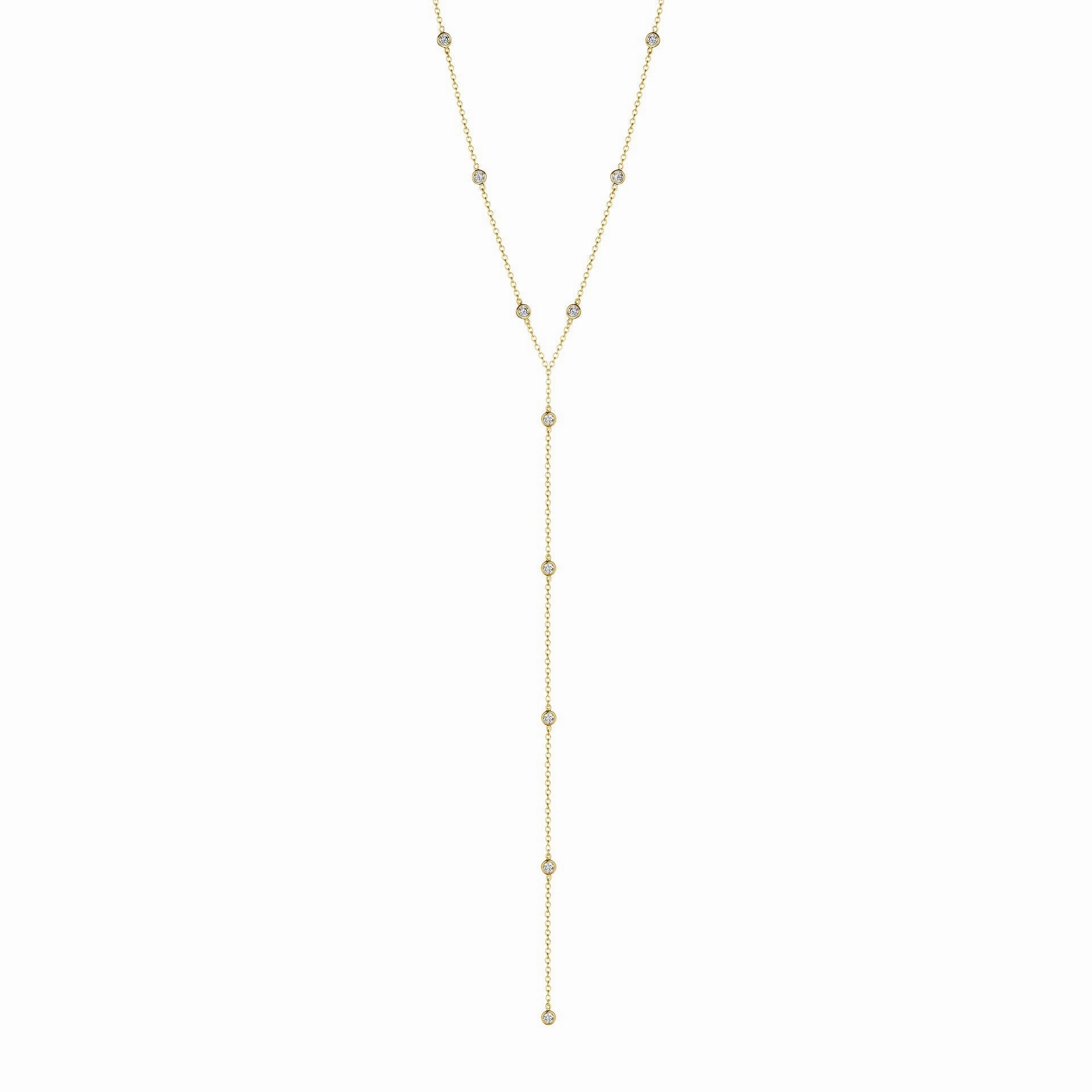 Diamond Eyeglass Y Necklace