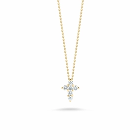 Diamond Large Baby Cross Pendant
