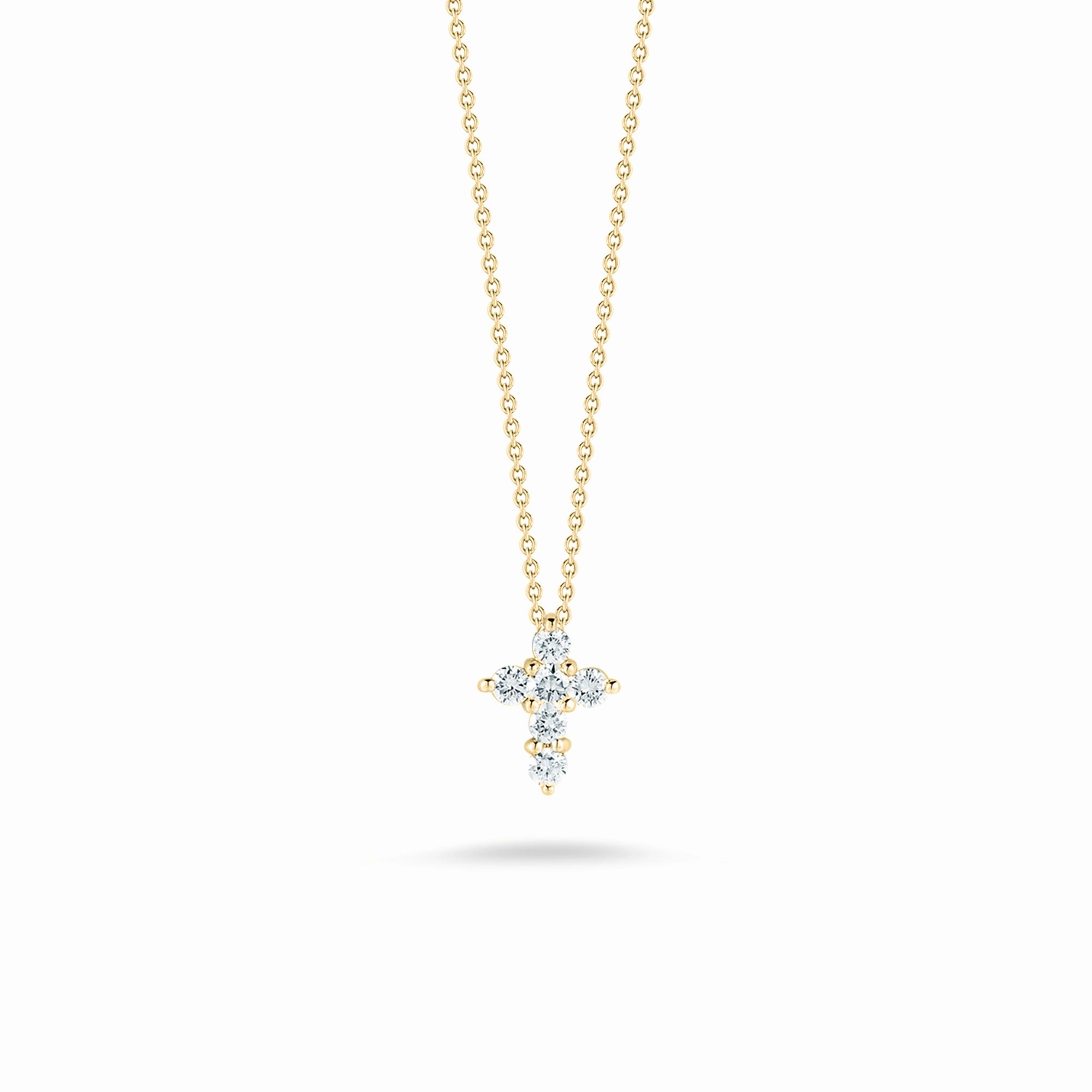 Diamond Large Baby Cross Pendant