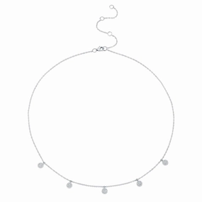 Diamond Pav Circle Necklace