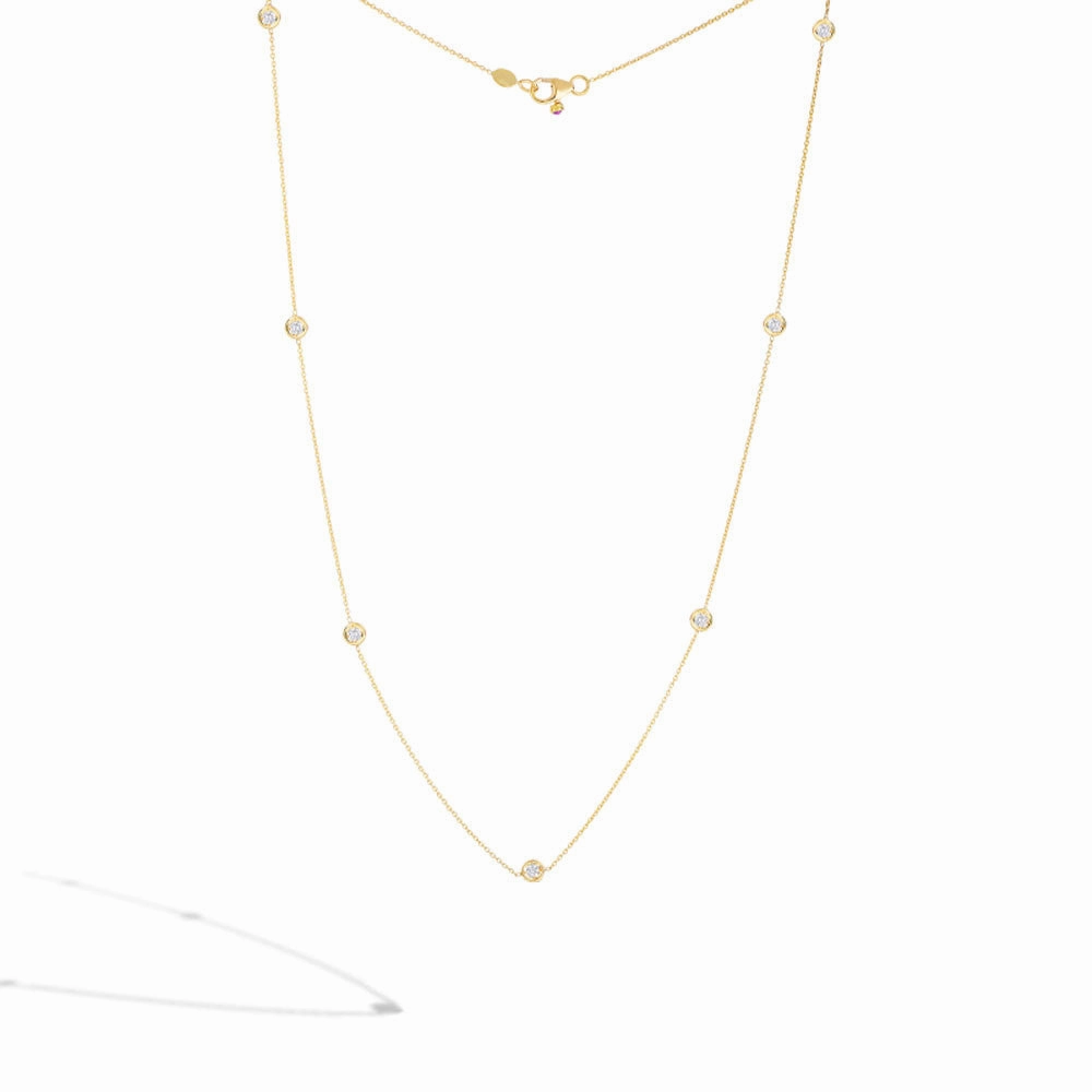 Diamond Station  Necklace