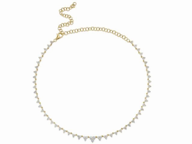 Diamond Triangle Necklace