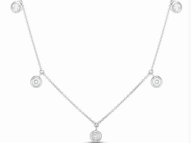 Diamonds by the Inch 5-Station Drop Necklace