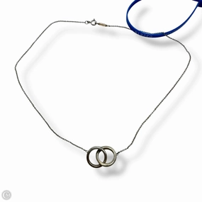 Double loop Sterling silver Necklace Luxury Designer By Tiffany And Company