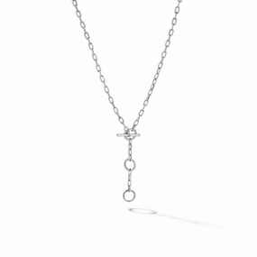 DY Madison Three Ring Chain Necklace in Sterling Silver