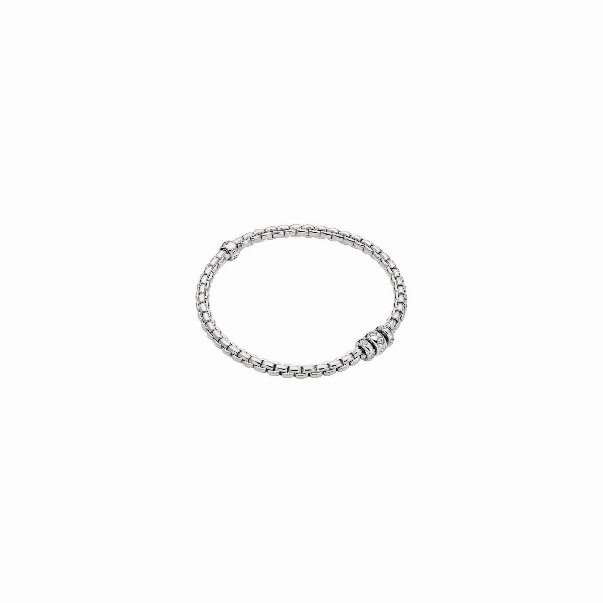 Eka Bracelet Wht dia 0.18ct - 18ct White gold