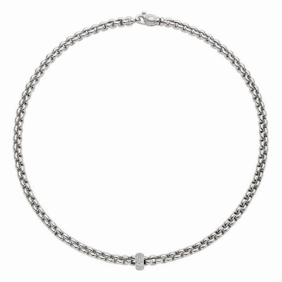 Eka Necklace - 18ct White gold