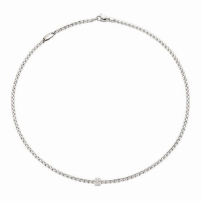 Eka Necklace - 18ct White gold