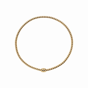 Eka Necklace Yllw dia 0.01ct - 18ct Yellow gold