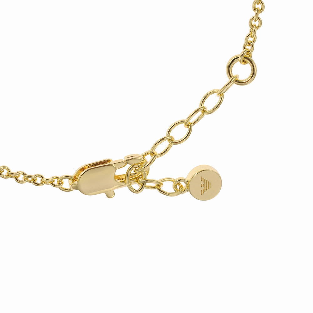 Emporio Armani Gold Plated Brass Sentimental CZ Bracelet