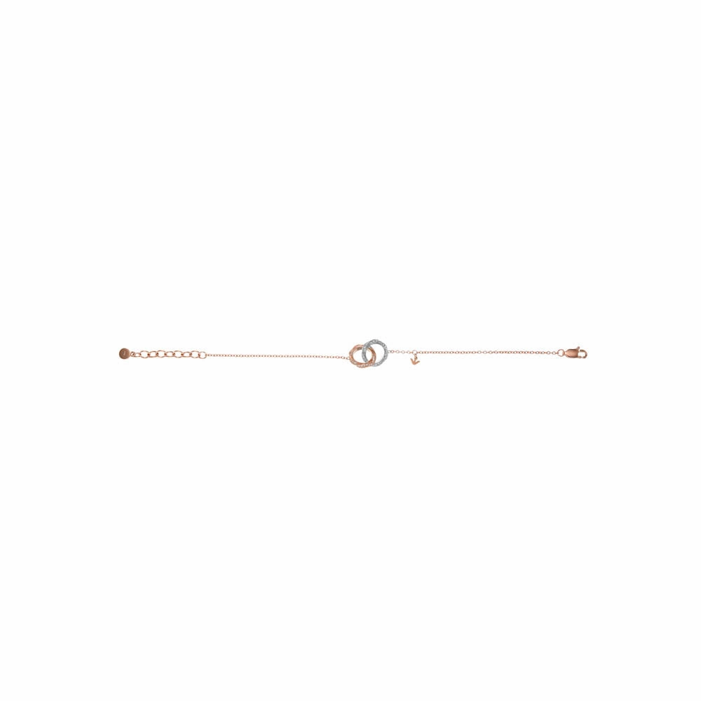 Emporio Armani Rose Gold Plated Stainless Steel Sentimental Logo Bracelet