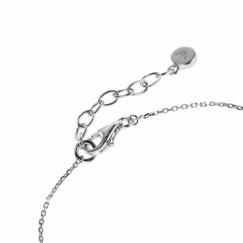 Emporio Armani Sterling Silver Key Basics CZ Bracelet