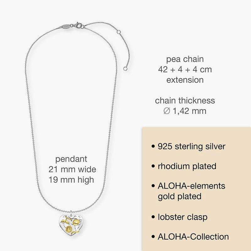 Engelsrufer Aloha Bicolor Heart Necklace