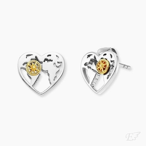 Engelsrufer Aloha Heart Bicolor Studs