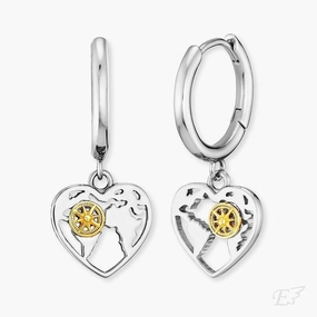 Engelsrufer Aloha Heart Hoop Earrings