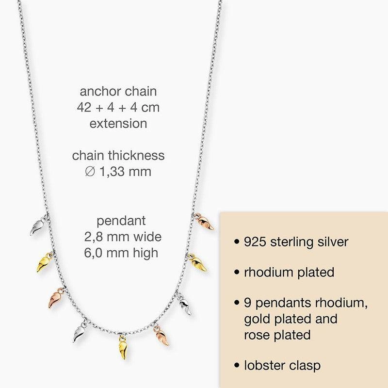 Engelsrufer Flying Wings Tri-color Necklace