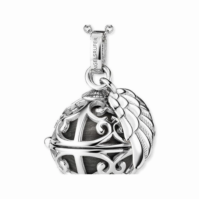 Engelsrufer Necklace Angel Whisperer with Wing Grey