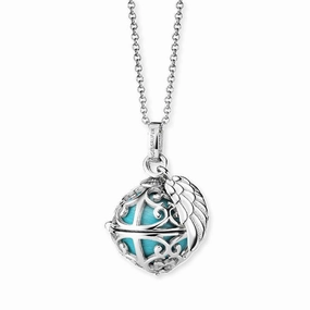 Engelsrufer Necklace Angel Whisperer with Wing Turquoise
