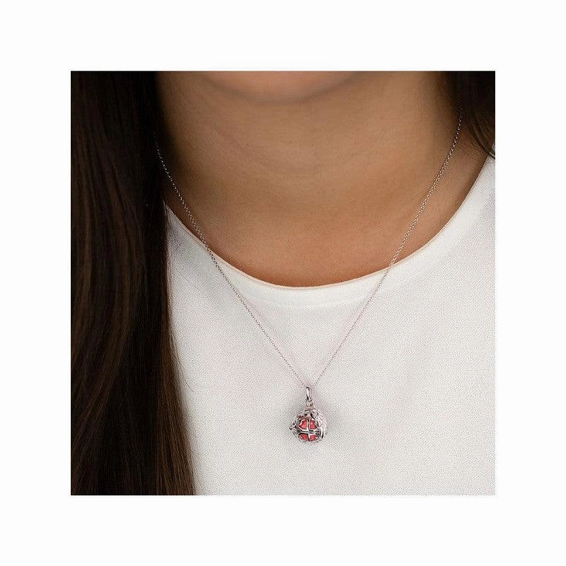 Engelsrufer Necklace for Ladies Angel Whisperer with Wing Red