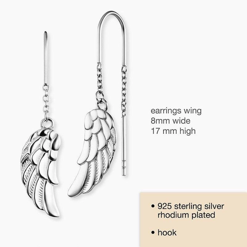 Engelsrufer Whisperer Silver Earrings with Feather