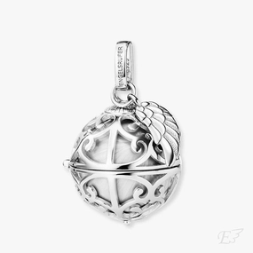 Engelsrufer Whisperer Silver Pendant with MOP Effect Sound Ball