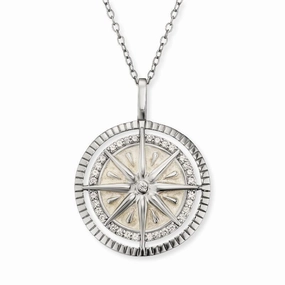 Engelsrufer Wind Rose CZ Necklace